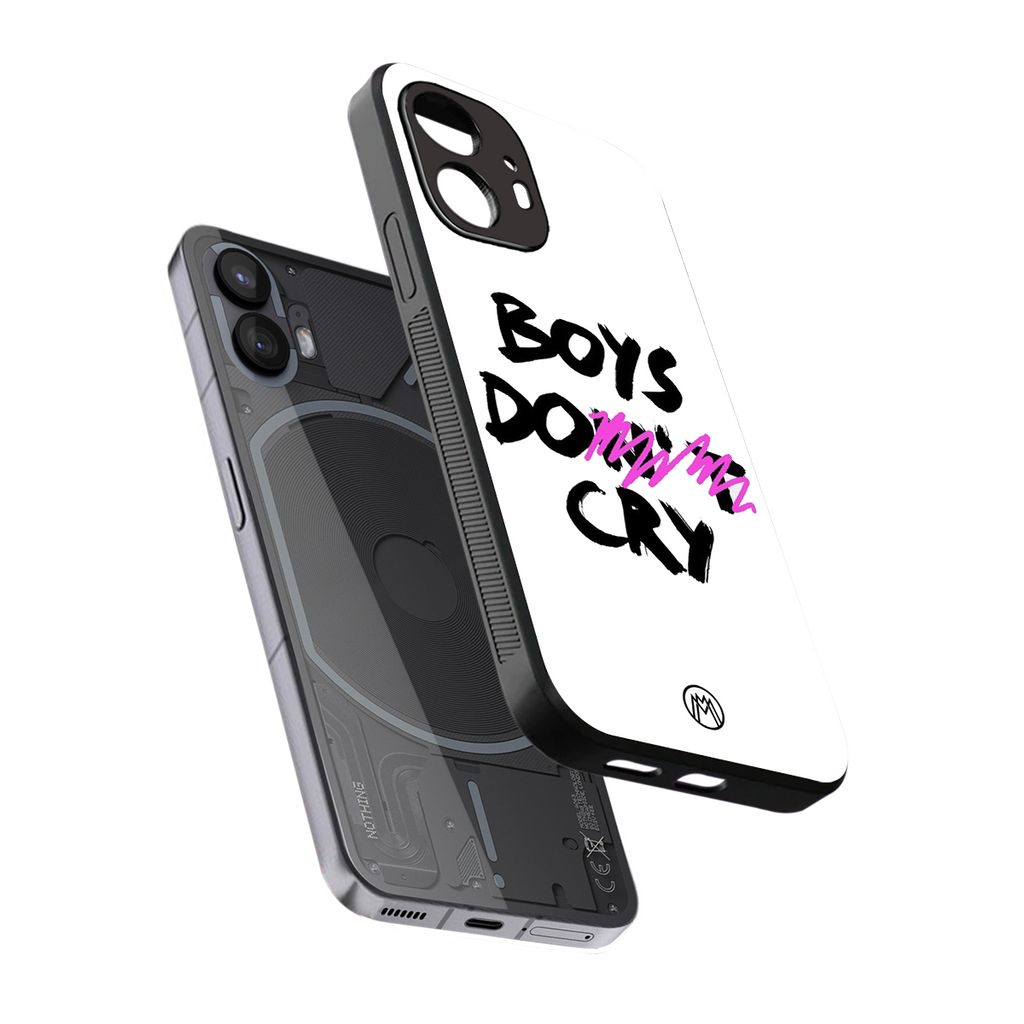 boys do cry back phone cover | glass case for nothing phone 2