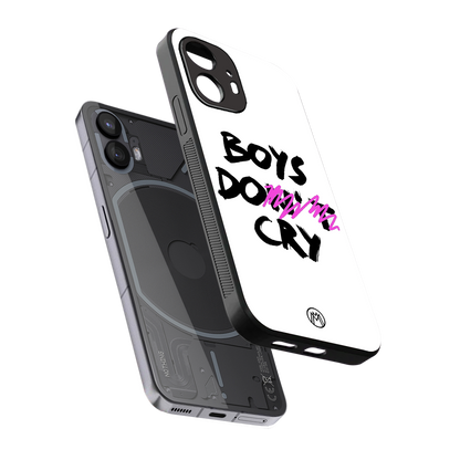 boys do cry back phone cover | glass case for nothing phone 2