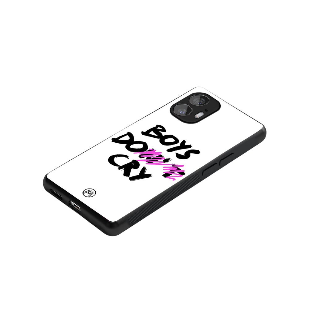 boys do cry back phone cover | glass case for nothing phone 2