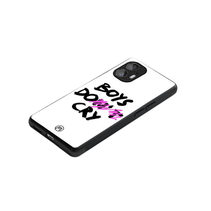 boys do cry back phone cover | glass case for nothing phone 2