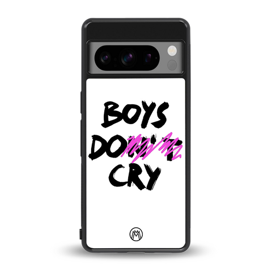 boys do cry back phone cover | glass case for google pixel 8 pro