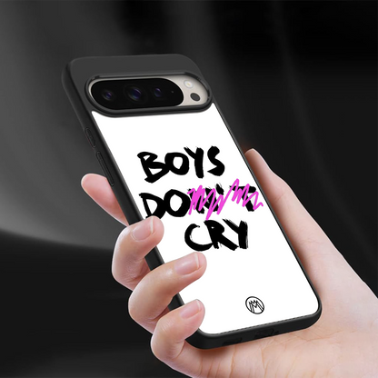 boys do cry back phone cover | glass case for google pixel 9 pro xl