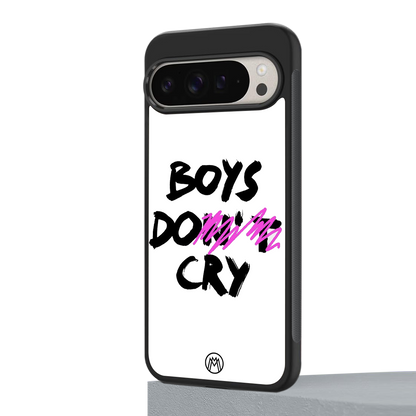 boys do cry back phone cover | glass case for google pixel 9 pro xl