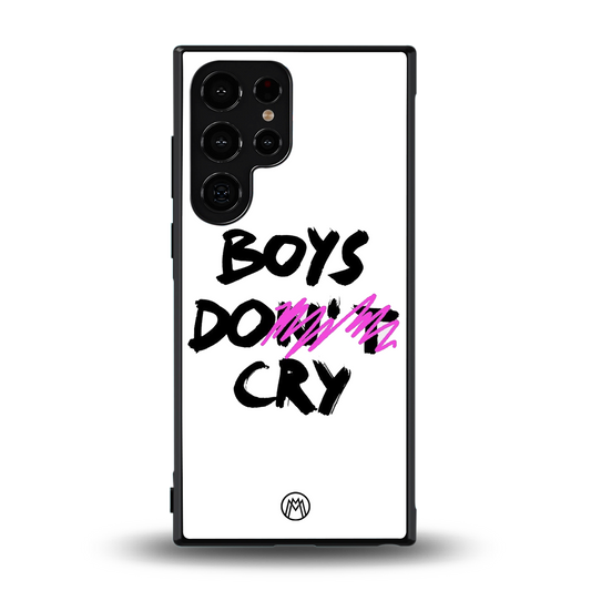 boys do cry back phone cover | glass case for samsung galaxy s24 ultra