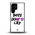 boys do cry back phone cover | glass case for samsung galaxy s23 ultra