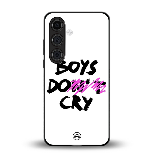boys do cry back phone cover | glass case for samsung galaxy s24 plus