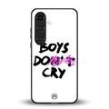 boys do cry back phone cover | glass case for samsung galaxy s23 plus