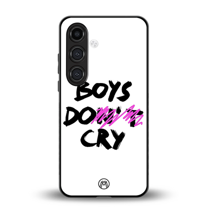 boys do cry back phone cover | glass case for samsung galaxy s24 fe