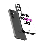 boys do cry back phone cover | glass case for samsung galaxy s24 fe