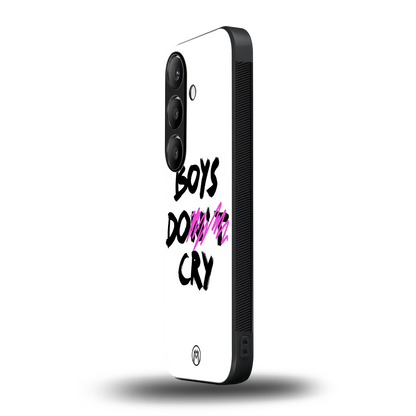 boys do cry back phone cover | glass case for samsung galaxy s24 fe