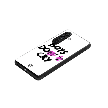 boys do cry back phone cover | glass case for samsung galaxy s24 fe