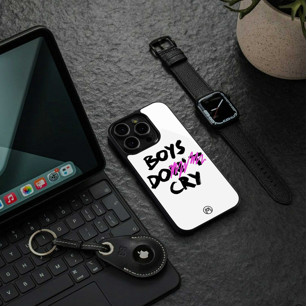 boys do cry back phone cover | glass case for iphone 14 pro max
