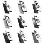 Durable Glass Back Mobile Case for iPhone, Samsung, OnePlus, Google Pixel, Redmi, Vivo, Oppo