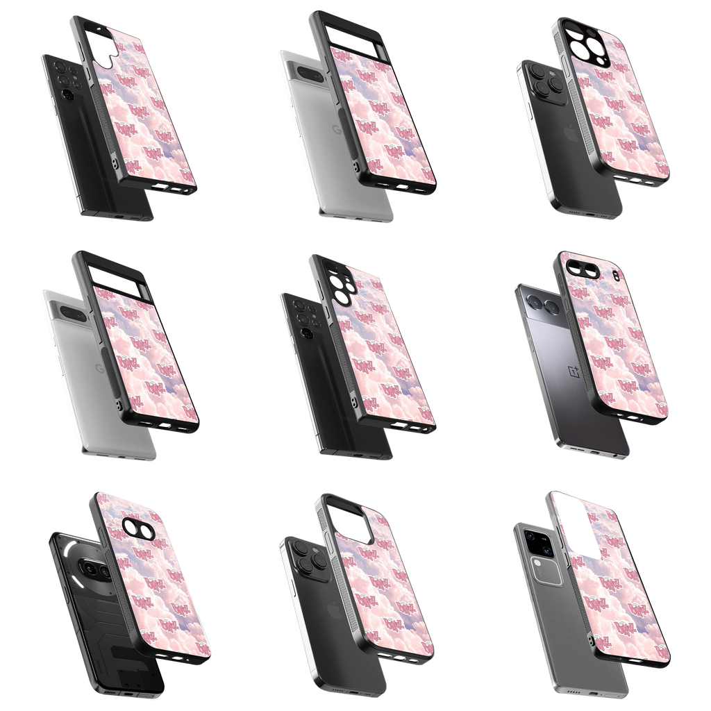 Durable Glass Back Mobile Case for iPhone, Samsung, OnePlus, Google Pixel, Redmi, Vivo, Oppo