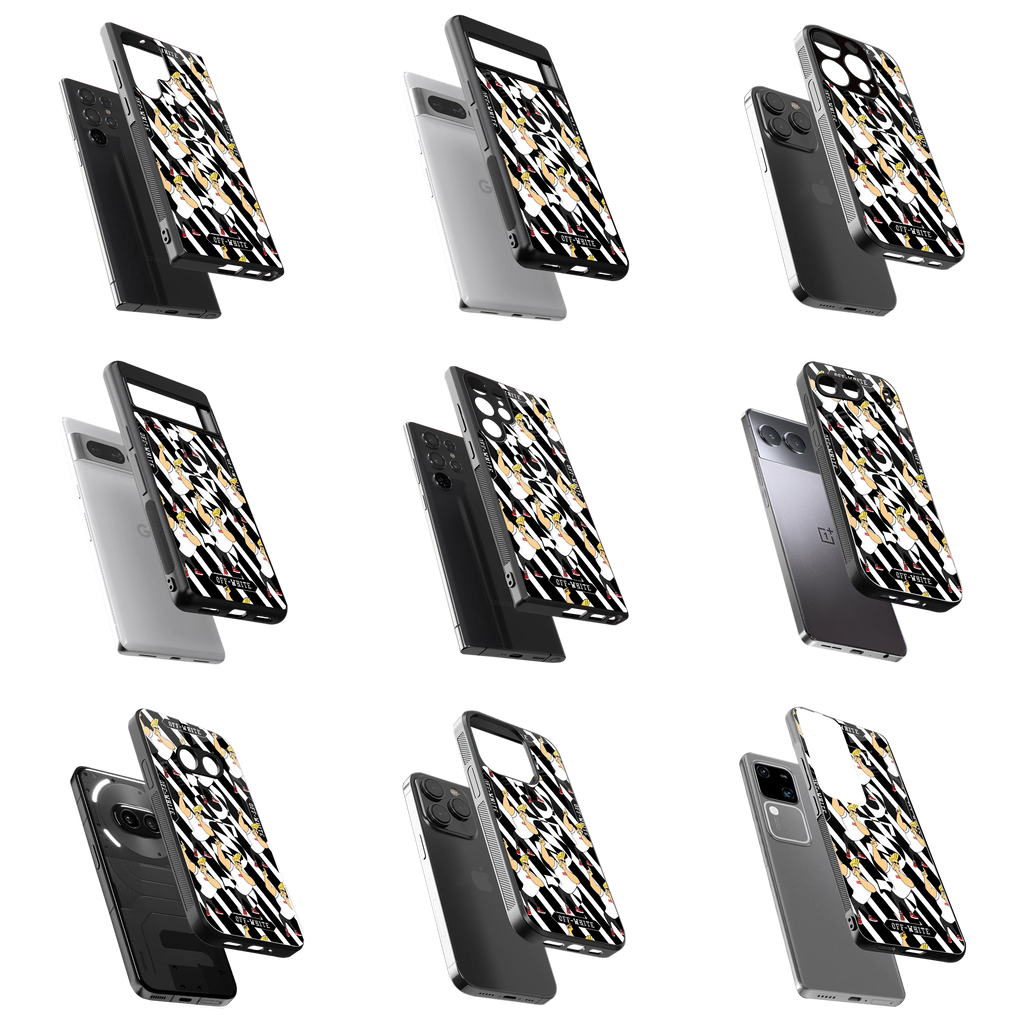 Durable Glass Back Mobile Case for iPhone, Samsung, OnePlus, Google Pixel, Redmi, Vivo, Oppo