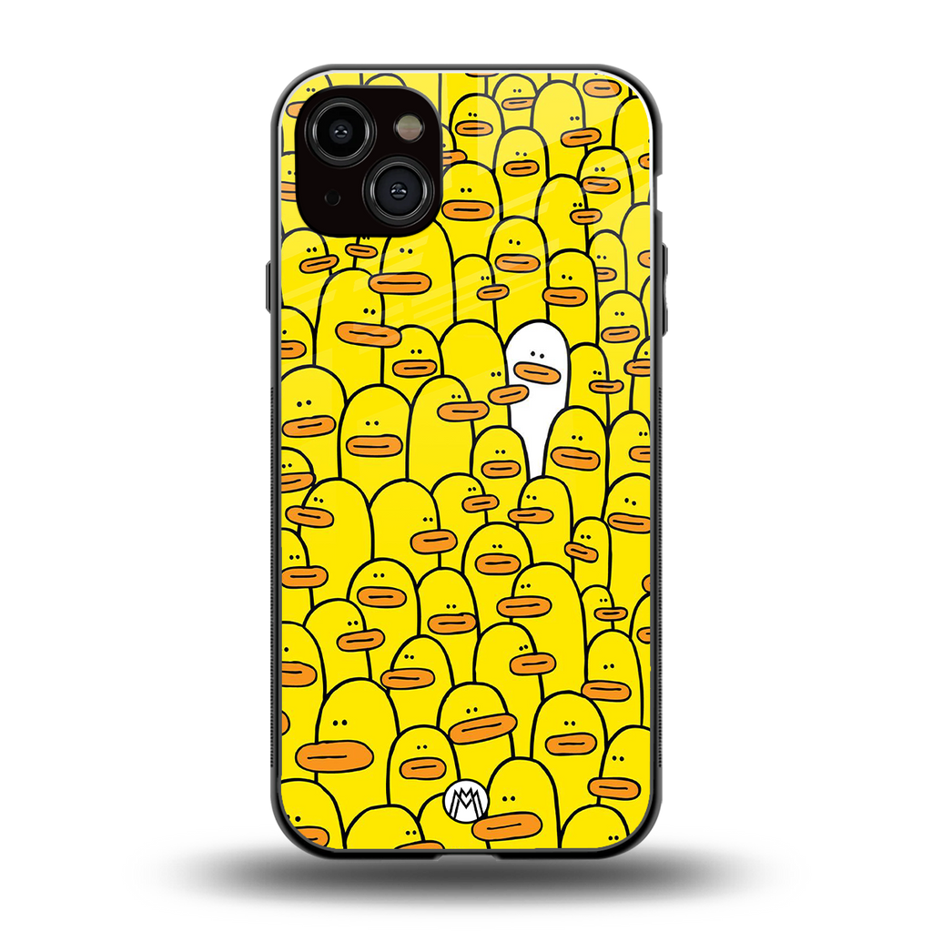 brian the duck back phone cover | glass case for iphone 14 plus