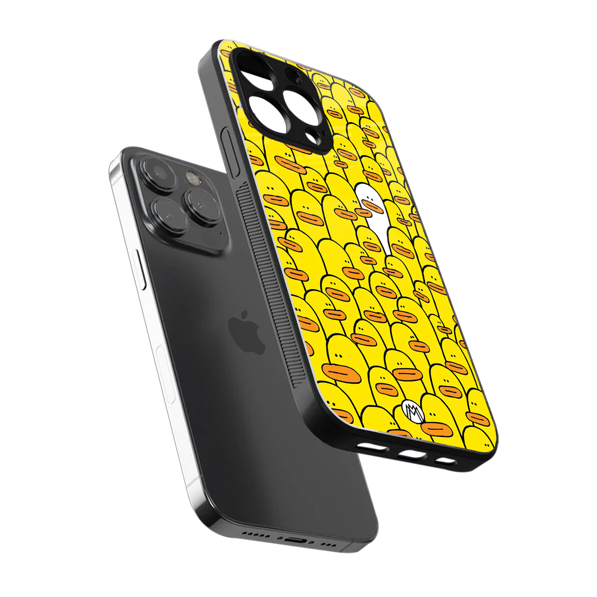 brian the duck back phone cover | glass case for iphone 15 pro max