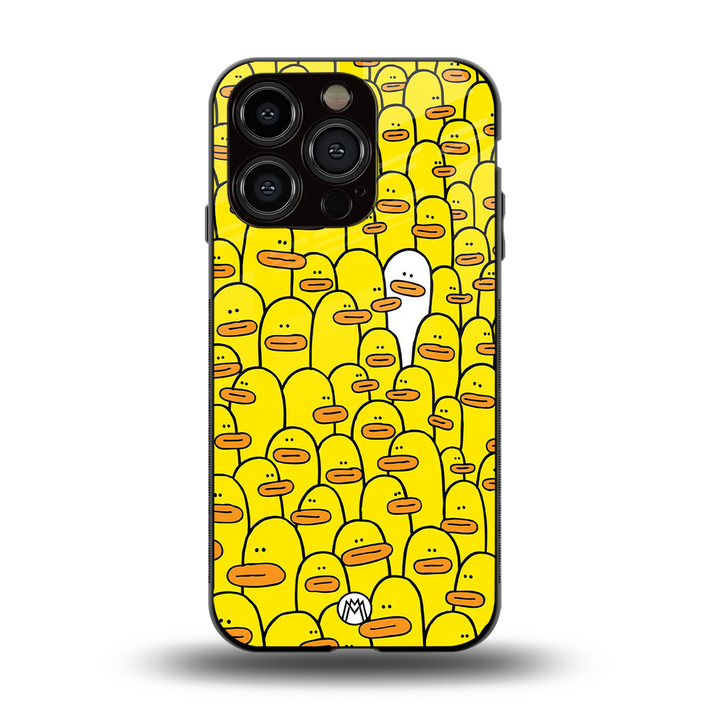 brian the duck back phone cover | glass case for iphone 15 pro