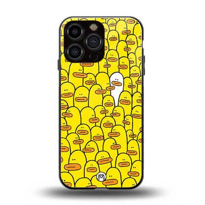 brian the duck back phone cover | glass case for iphone 16 pro max