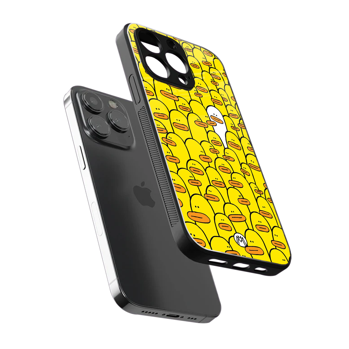 brian the duck back phone cover | glass case for iphone 16 pro