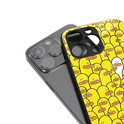 brian the duck back phone cover | glass case for iphone 16 pro max