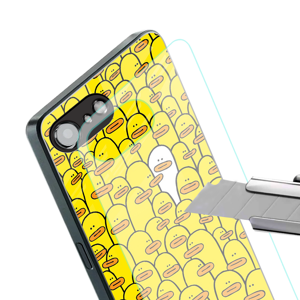 brian the duck back phone cover | glass case for iphone 16e