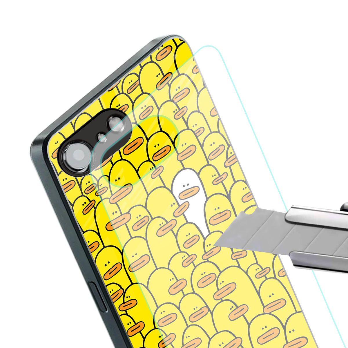 brian the duck back phone cover | glass case for iphone 16e