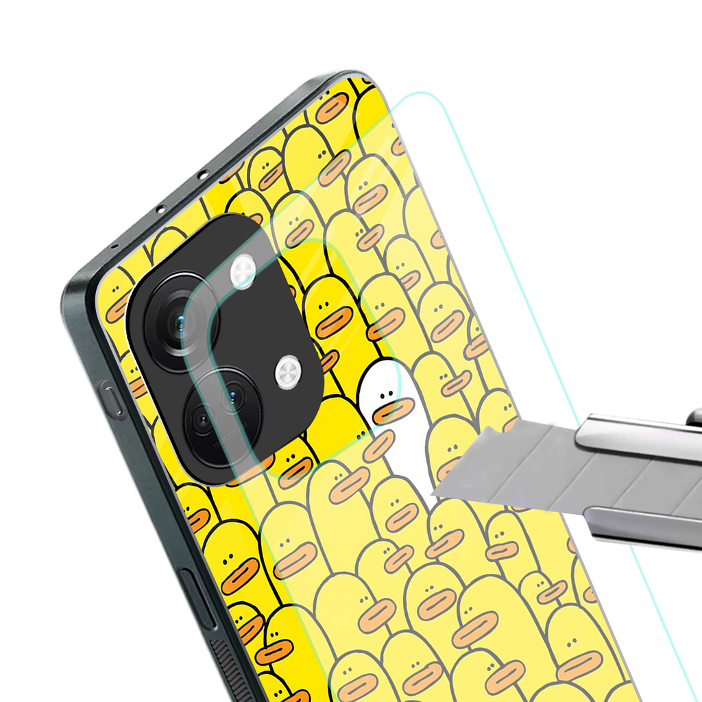 brian the duck back phone cover | glass case for oneplus nord 3