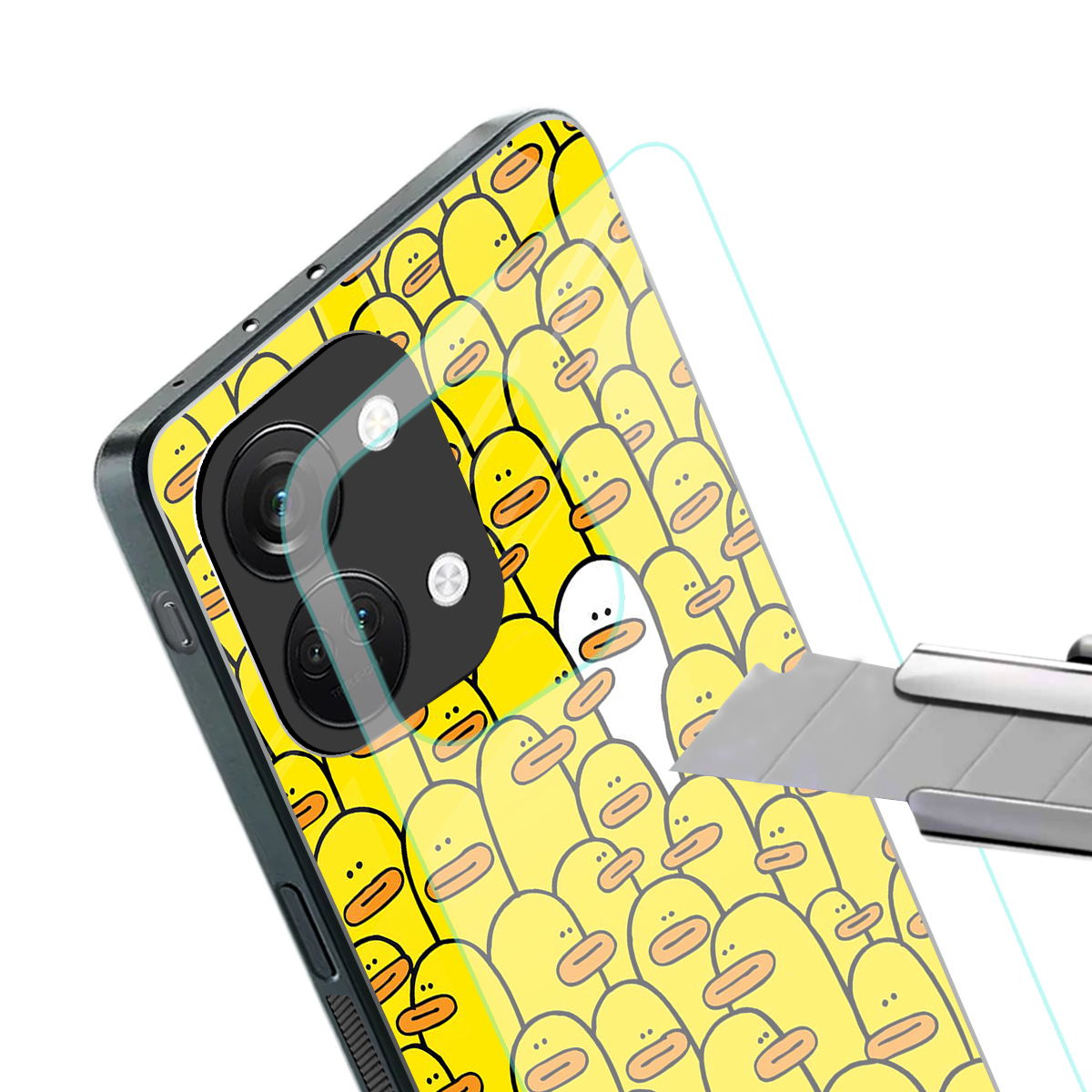 brian the duck back phone cover | glass case for oneplus nord 3