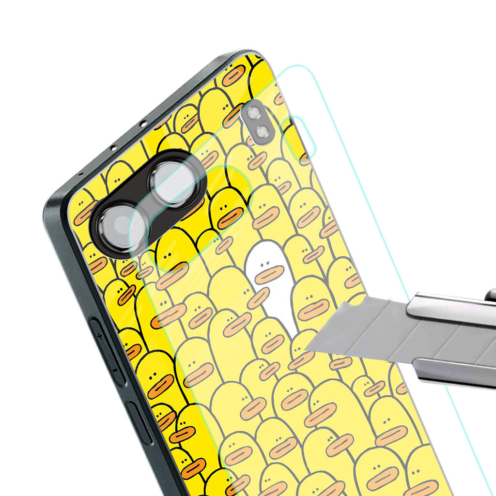 brian the duck back phone cover | glass case for oneplus nord 4
