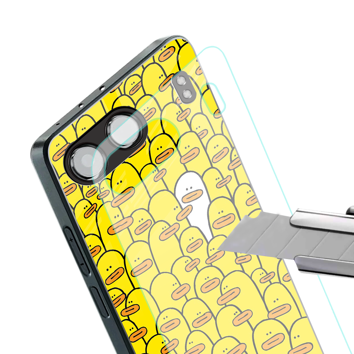 brian the duck back phone cover | glass case for oneplus nord 4