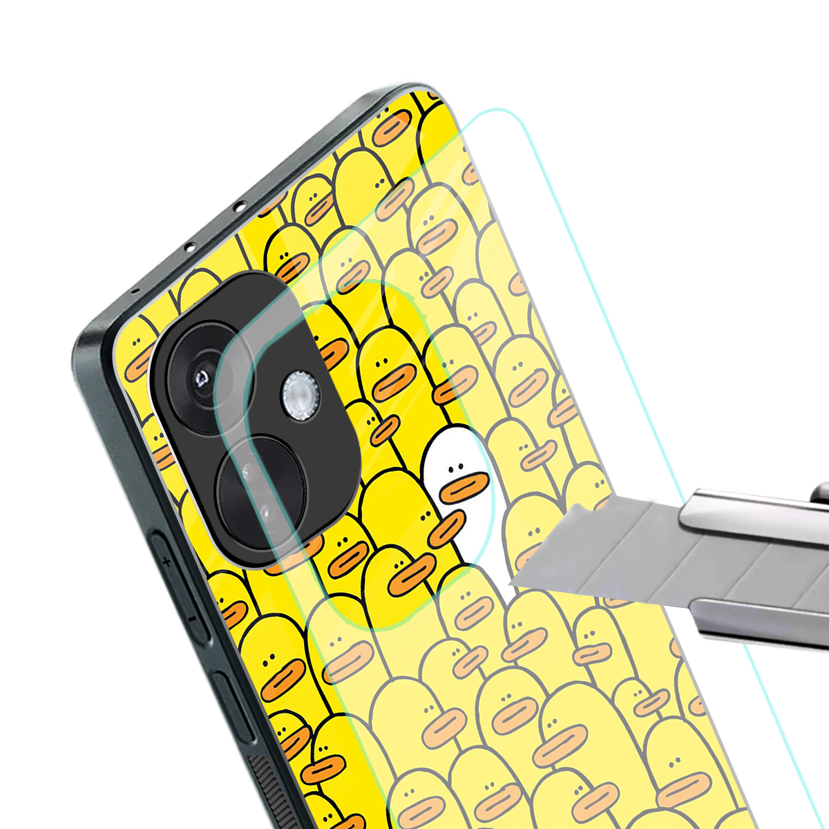 brian the duck back phone cover | glass case for oneplus nord ce 3