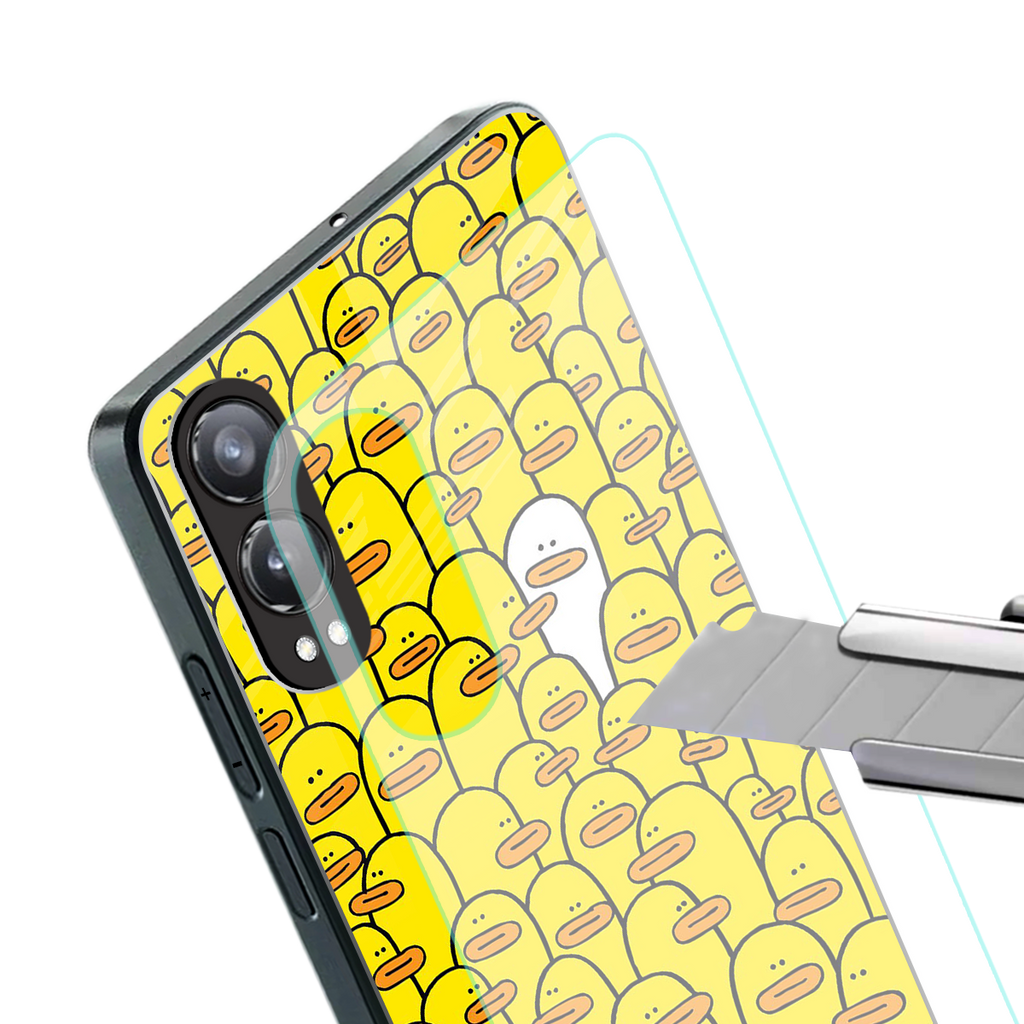 brian the duck back phone cover | glass case for oneplus nord ce 4 lite