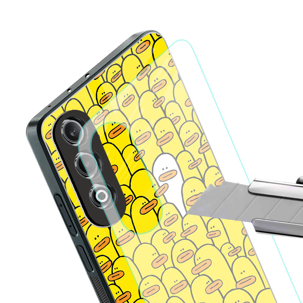 brian the duck back phone cover | glass case for oneplus nord ce 4