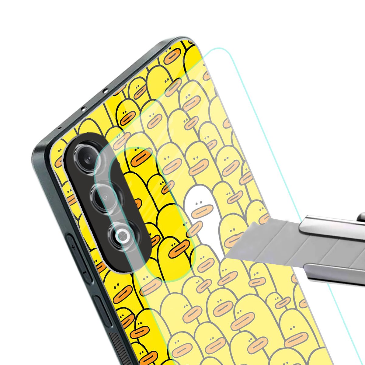 brian the duck back phone cover | glass case for oneplus nord ce 4