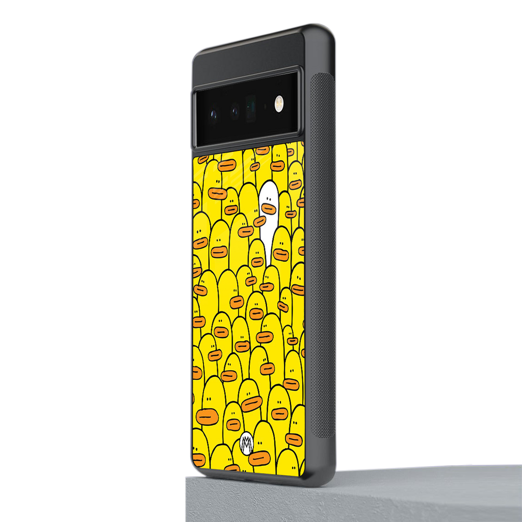 brian the duck back phone cover | glass case for google pixel 6 pro