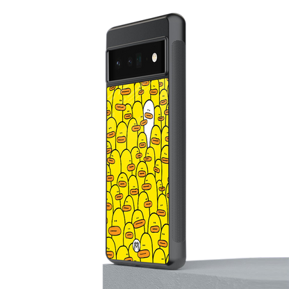 brian the duck back phone cover | glass case for google pixel 6 pro
