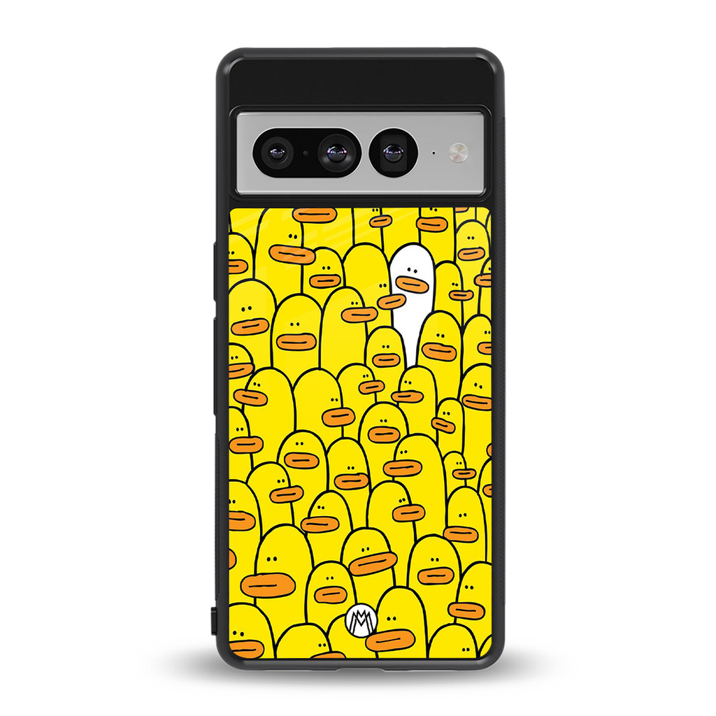 brian the duck back phone cover | glass case for google pixel 7 pro