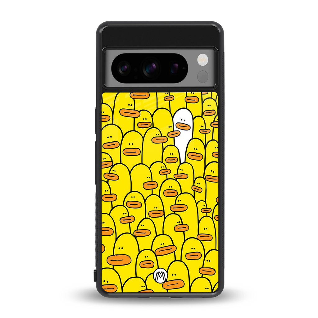 brian the duck back phone cover | glass case for google pixel 8 pro