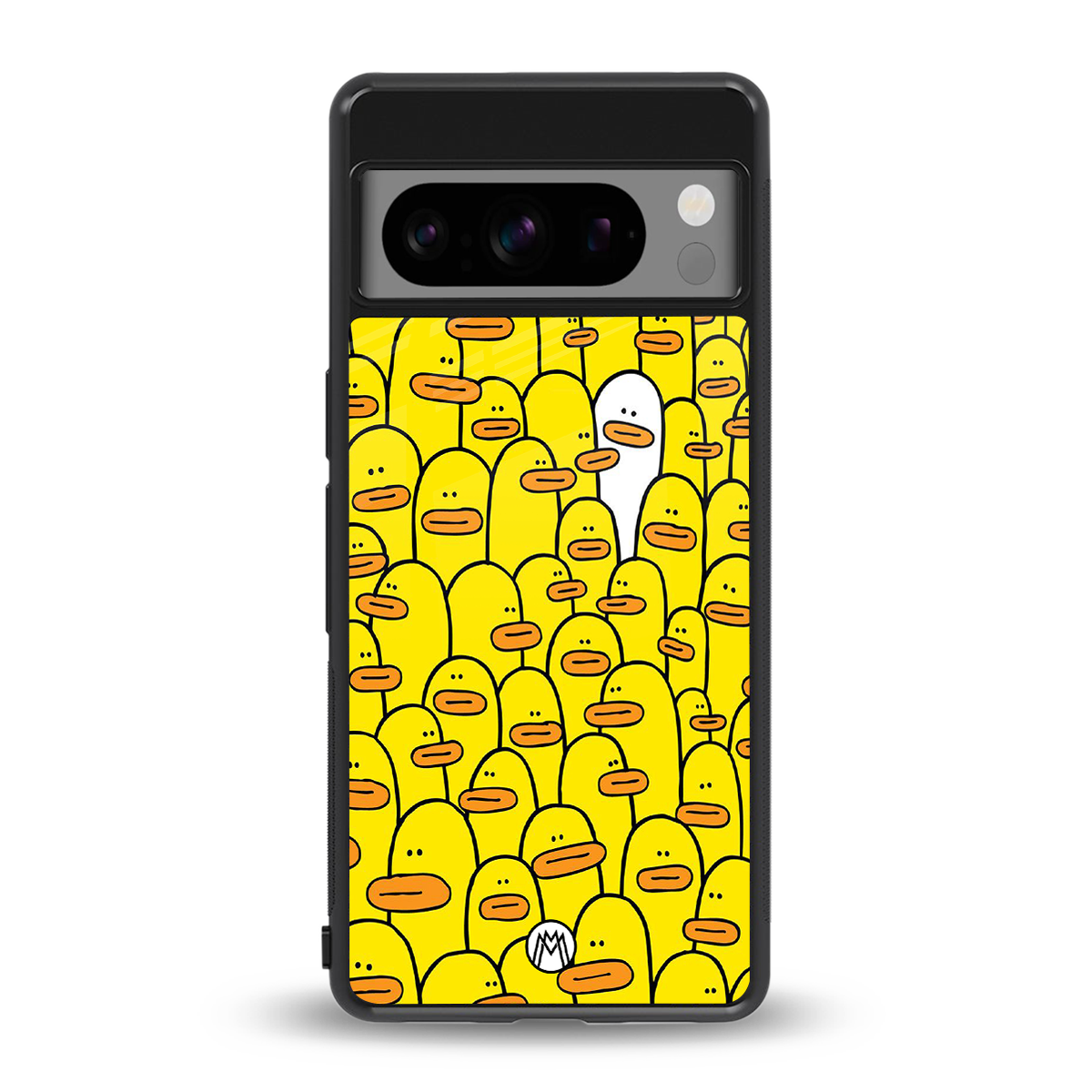 brian the duck back phone cover | glass case for google pixel 8 pro