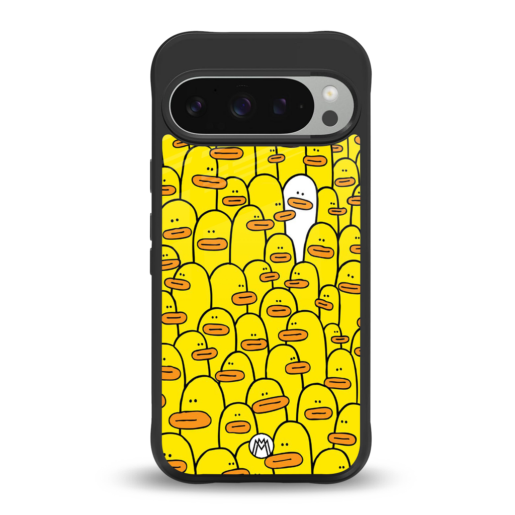 brian the duck back phone cover | glass case for google pixel 9 pro xl