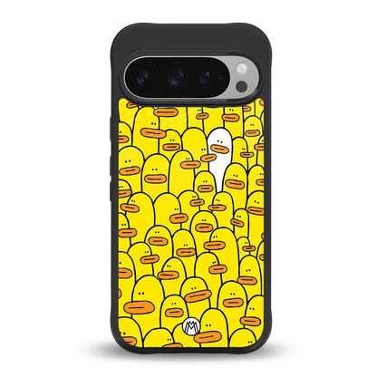 brian the duck back phone cover | glass case for google pixel 9 pro xl