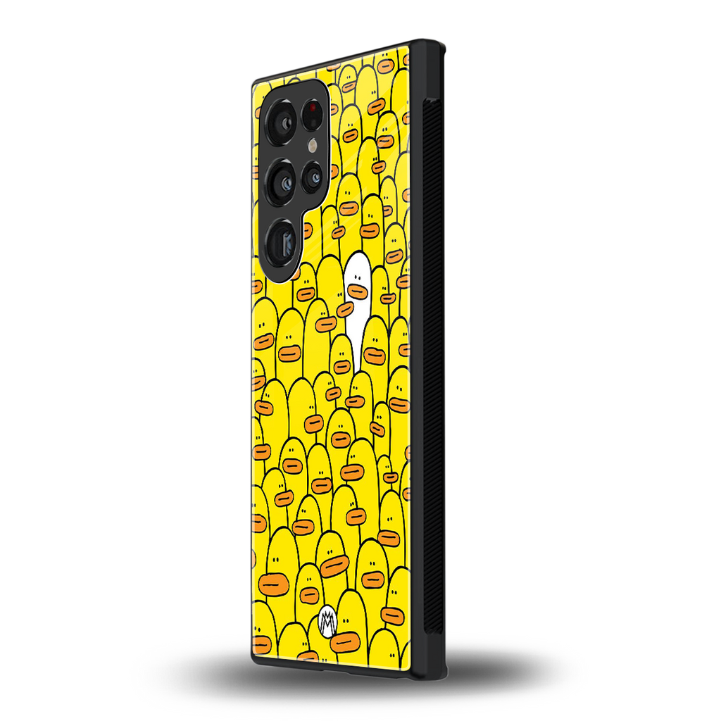 brian the duck back phone cover | glass case for samsung galaxy s24 ultra