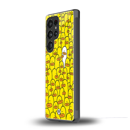 brian the duck back phone cover | glass case for samsung galaxy s25 ultra