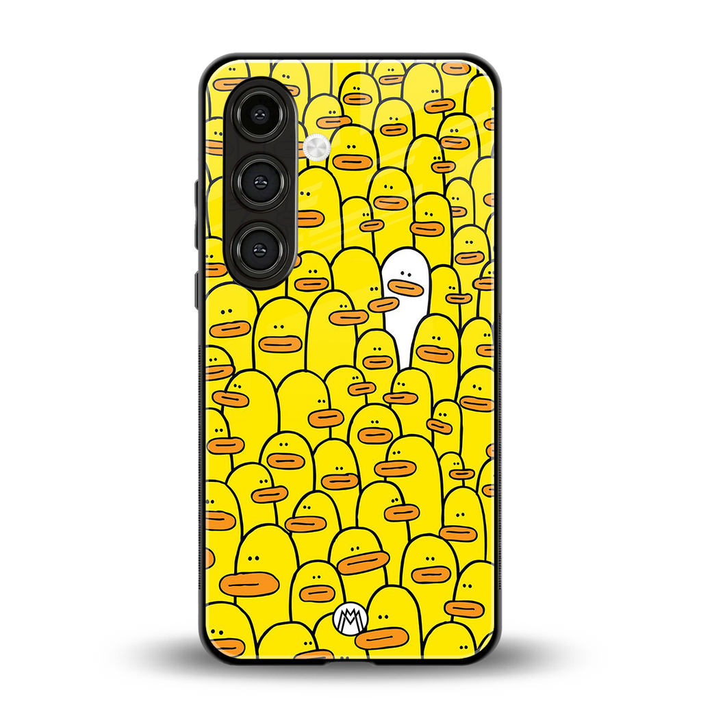 brian the duck back phone cover | glass case for samsung galaxy s24 fe