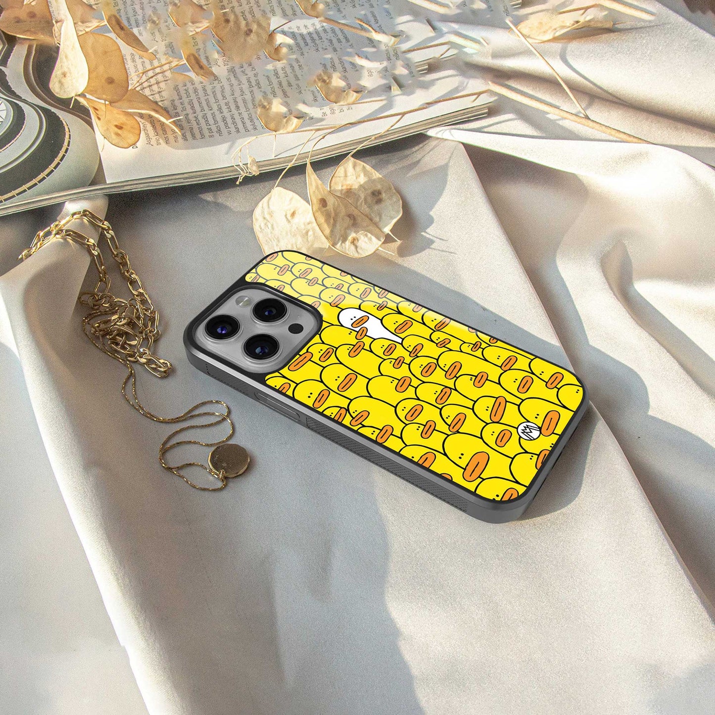 brian the duck back phone cover | glass case for samsung galaxy s23 plus