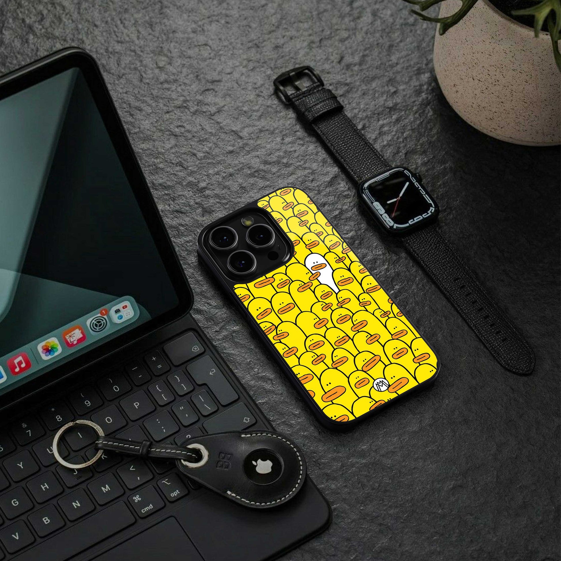 brian the duck back phone cover | glass case for iphone 14