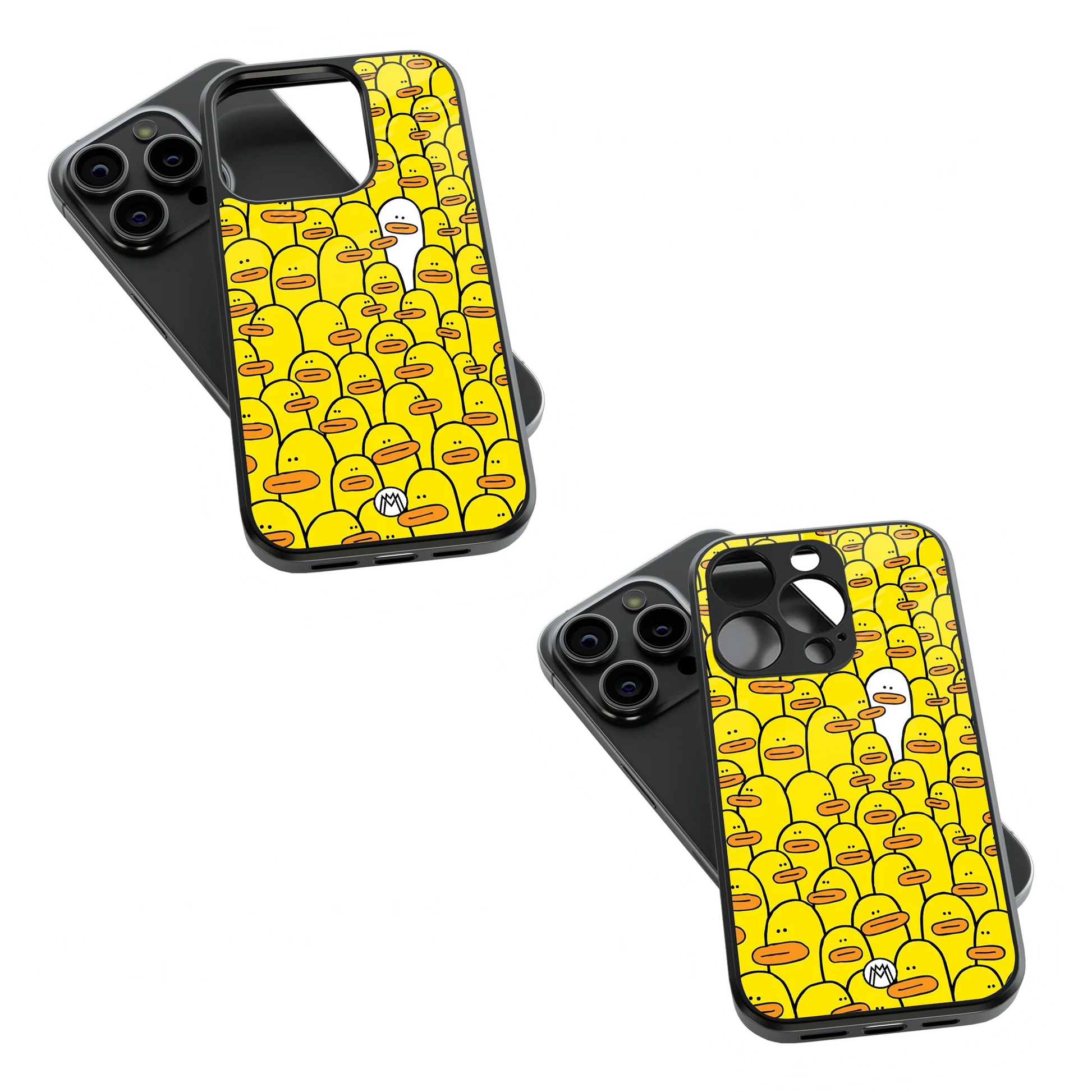 Trendy Glass Back Mobile Case for iPhone, Samsung, Redmi, OnePlus, Google Pixel, Motorola