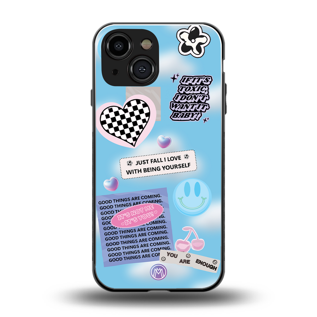 brightside back phone cover | glass case for iphone 13 mini
