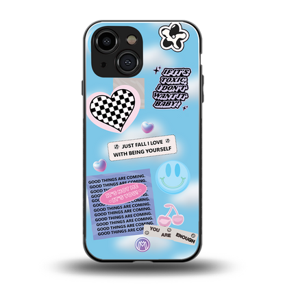 brightside back phone cover | glass case for iphone 13 mini